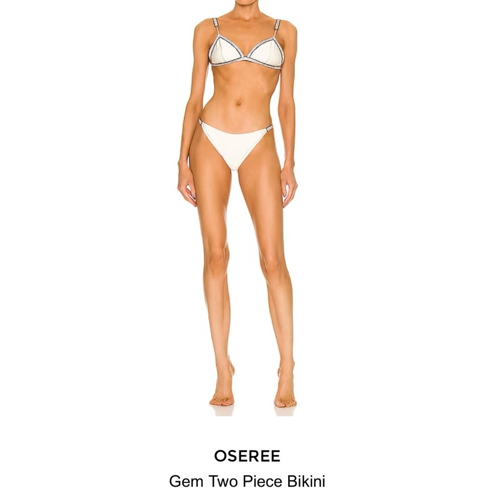 Oseree gemed bikini size small! More of a beige pink color